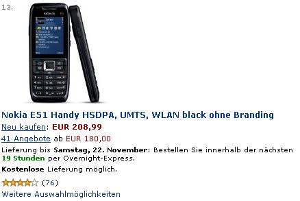 Nokia E51 / N95 8GB: blow outs start Unbenannt2 Nokia E51 / N95 8GB: blow outs start