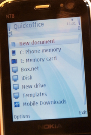 3a QuickOffice 6.0   the preview