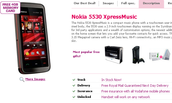 nokia 5530 buy Mobiles.co.uk starts selling Nokia XPressMusic 5530