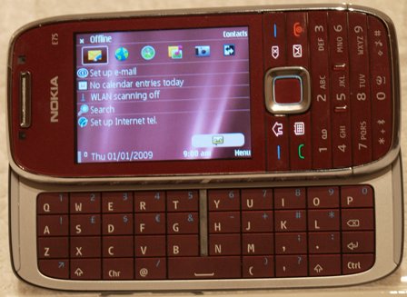 nokia e75 keyboard Nokia E75 review   physical