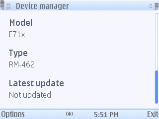 Screenshot0005 Nokia E71x could be running FP2