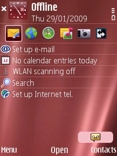 Nokia E75 review – software nokia e75 homescreen Nokia E75 review – software