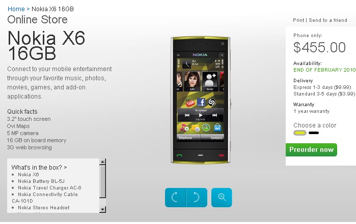 Nokia X6 16gb Themes. Nokia X6 16GB