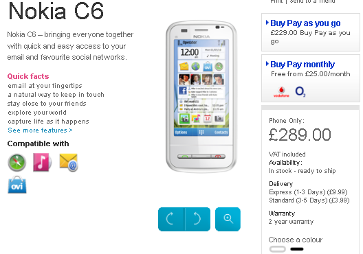 nokia c6 01 price. Nokia C6-01 leaks via a Nokia