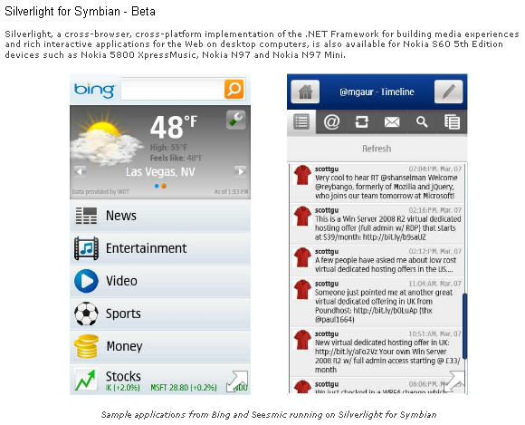 silverlight symbian Silverlight for Symbian   beta out