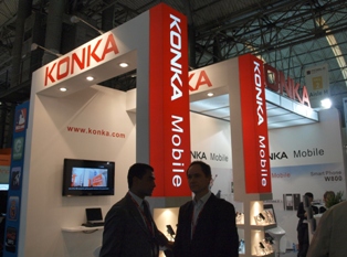 konka booth Mobile World Congress 2011 – Konka