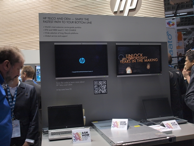  Mobile World Congress 2012   HPs booth