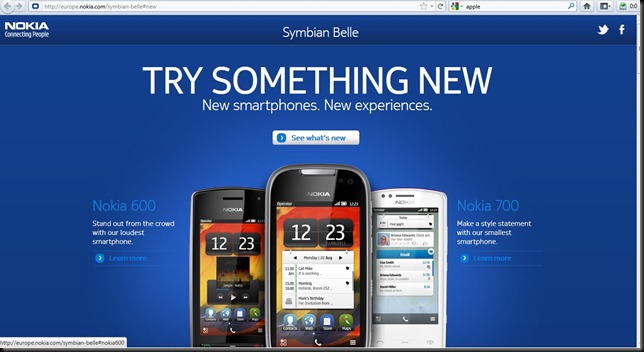Nokia belle official page thumb The Official Symbian Belle Page