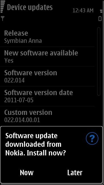 SC002 thumb Update time&ndash;N8 updated to v25, other S^3 devices updateable too?